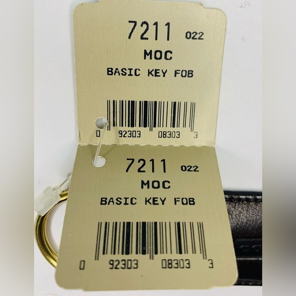 Vintage Coach Leather NWT Key Fob/Chain in Mocha Brown Leather! Style #7… - Picture 6 of 8